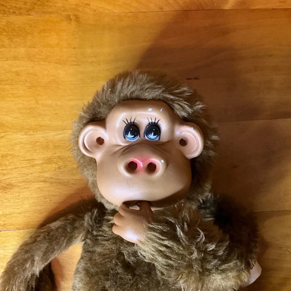 Russ Berrie Rutherford III Brown Plush‎ Monkey Doll with Mask Face Vintage Toy
